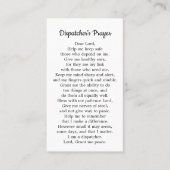 911 Dispatcher祈りの言葉シン金ゴールドライン 名刺 (正面)