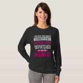 911 Dispatcher クール – オペレータ緊急通話応答 Tシャツ (正面フル)
