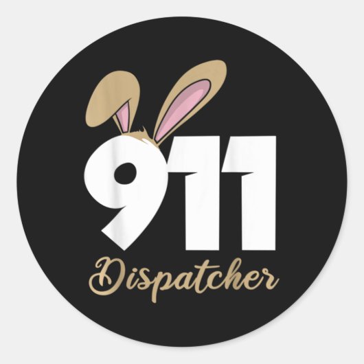 911 Dispatcher Easter Pullover Hoodie  ラウンドシール (正面)