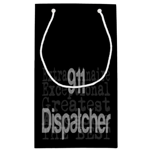 911 Dispatcher Extraordinaireスモール抱き枕 スモールペーパーバッグ (裏面)