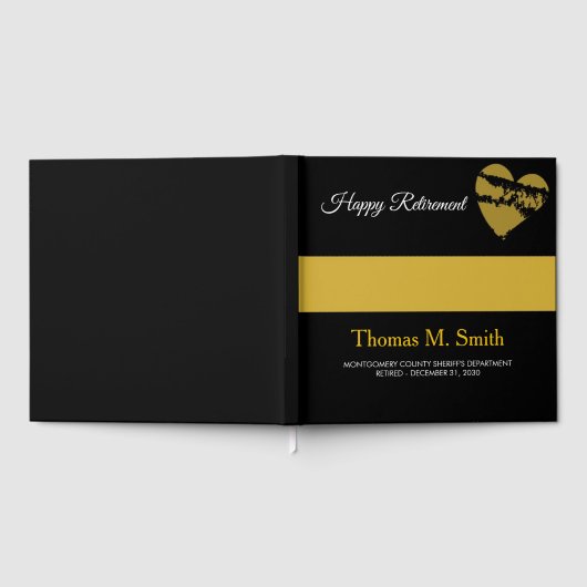 911 Dispatcher Retirement Guest Book ゲストブック (全面)