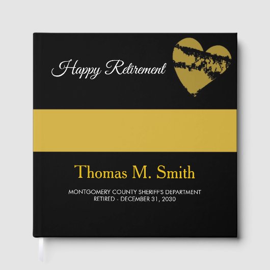 911 Dispatcher Retirement Guest Book ゲストブック (正面)