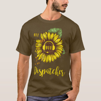 911 Dispatcher Sunflower  Tシャツ