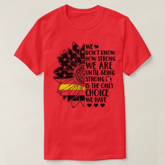 911 Dispatcher Week米国国旗の薄い黄色い線 Tシャツ (デザイン正面)