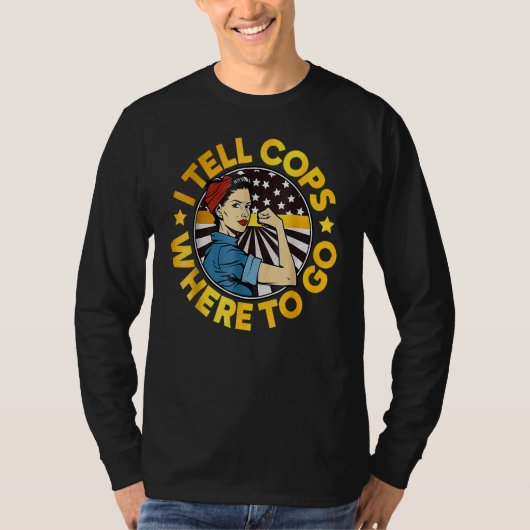 911 Dispatcher Week Dispatcher Squad I Tell Cops Tシャツ (正面)