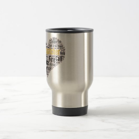 911 Dispatcher Word Cloud トラベルマグ (中央)