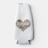 911 Dispatcher Word Cloud ボトルクーラー (正面)