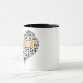 911 Dispatcher Word Cloud マグカップ (中央)