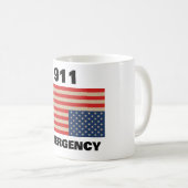 911 Emergency Coffee Mug コーヒーマグカップ (正面右)
