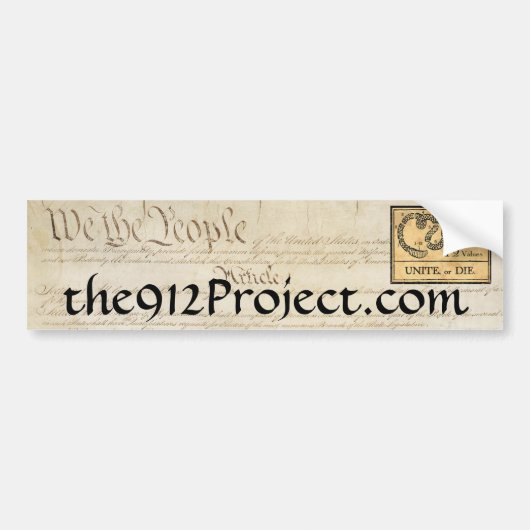 912のプロジェクトバンパーのステッカー バンパーステッカー (正面)