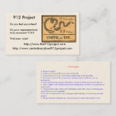 912プロジェクト 名刺 (正面/裏面)