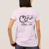 912人のワイシャツの女性のピンク Tシャツ (裏面)