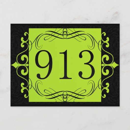 913市外局番 ポストカード (正面)