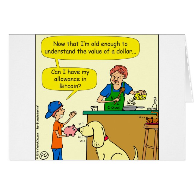 915のbitcoinの手当の漫画 (正面横)