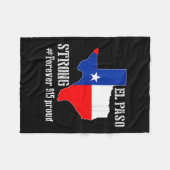 915エル誇りを持ったパソストロングTシャツ フリースブランケット (正面(横))