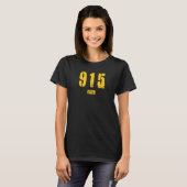 915 EPTX El Paso TX Rough Stencil Design_5 Tシャツ (正面フル)