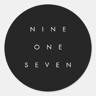 917市外局番 ラウンドシール