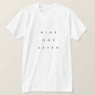 917市外局番 Tシャツ