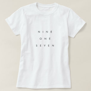 917市外局番Tシャツ Tシャツ