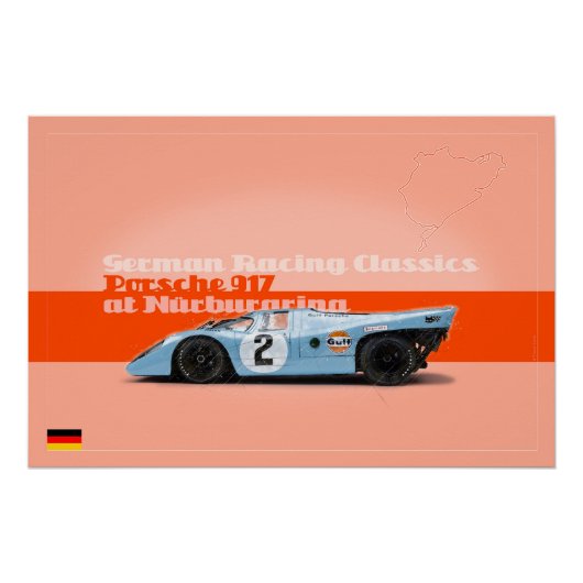 917 at the Nurburgring ポスター (正面)