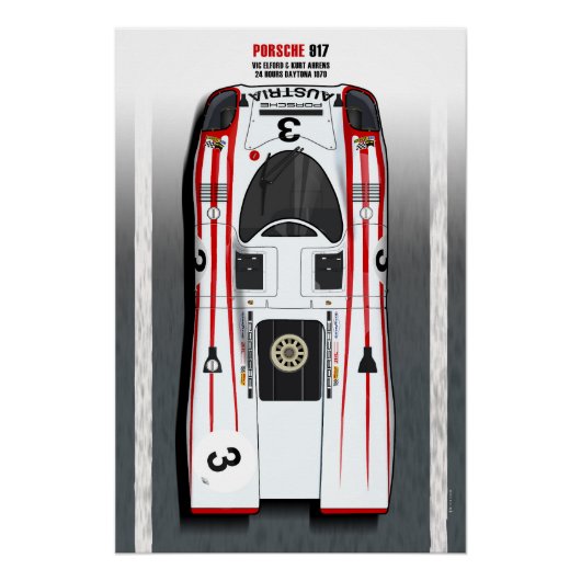 917 Elford - Ahrens Daytona 1970 ポスター (正面)