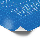 917 Hippie Car Blueprint ポスター (コーナー)