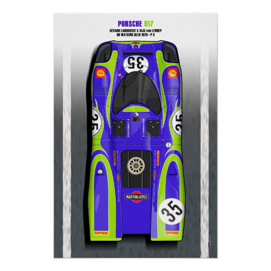 917 Larrousse - Lennep Watkins Glen 1970 ポスター (正面)