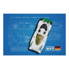 917 Prototype Blueprint ポスター