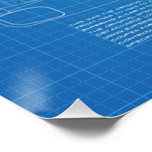 917 Prototype Blueprint ポスター (コーナー)