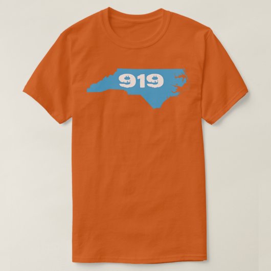 919ライトブルーとホワイト Tシャツ (デザイン正面)