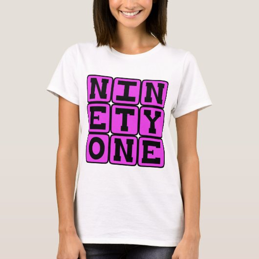 91、ナンバー91 Tシャツ (正面)