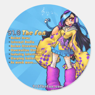 91.8ステッカー ラウンドシール