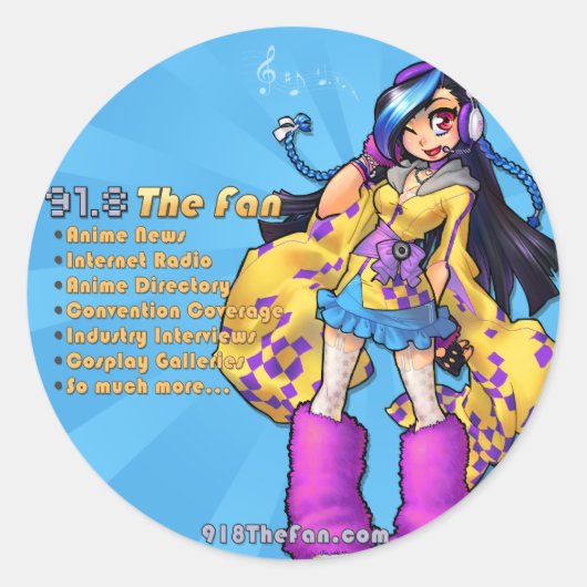 91.8ステッカー ラウンドシール (正面)