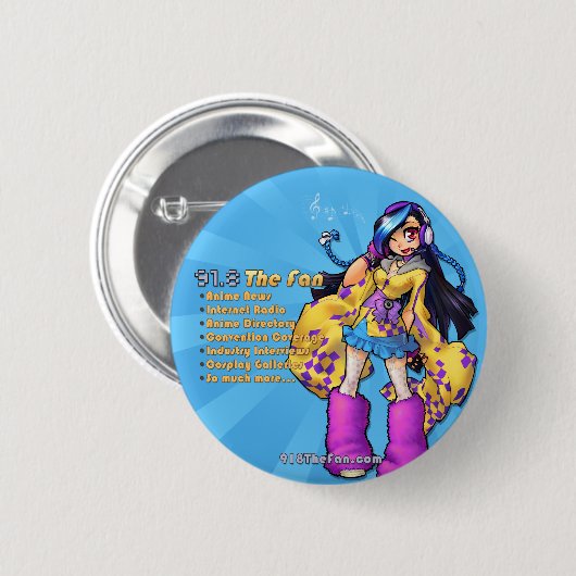 91.8ボタン 缶バッジ (正面&裏面)