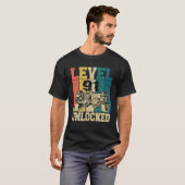 91 Birthday Gamer Gaming Gamer 91 Years Level 91 U Tシャツ (正面フル)