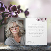 91 & Fabulous Orchid Photo Birthday Greeting Card カード
