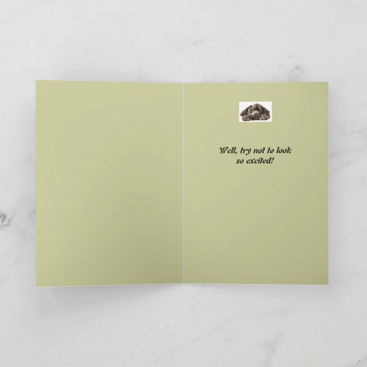 92おもしろい誕生日カスタマイズラブラドール取得 カード (内部)