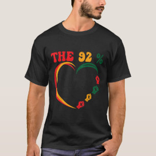 92パーセント 黒人女性の投票選挙デザイン Tシャツ