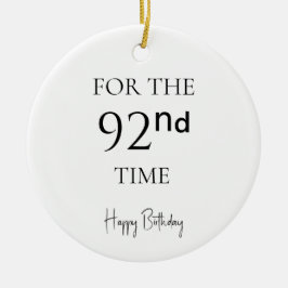 92回目のお誕生日おめでとう セラミックオーナメント