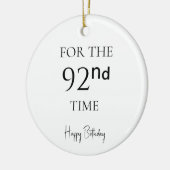 92回目のお誕生日おめでとう セラミックオーナメント (左)