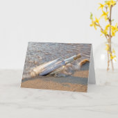 92回目の誕生日メッセージ(ボトル) カード (黄色い花)