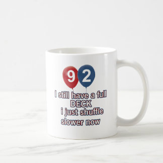 92年のおもしろいな誕生日のデザイン コーヒーマグカップ