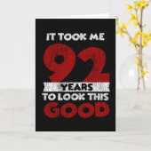 92歳の日は良い92番目の誕生日見た カード (黄色い花)