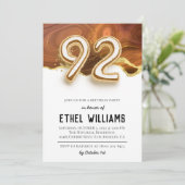 92歳の誕生日のお祝い招待状 招待状 (スタンド正面)