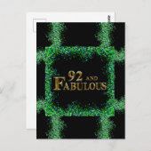 92歳の誕生日 ポストカード (正面/裏面)