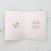 92歳の誕生日、美しい花のカード カード (内部)