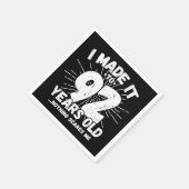 92歳皮肉ミームおもしろい92日誕生日 スタンダードカクテルナプキン (角)