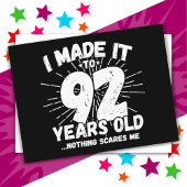 92歳皮肉ミームおもしろい92日誕生日 ポストカード