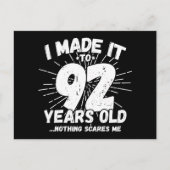 92歳皮肉ミームおもしろい92日誕生日 ポストカード (正面)