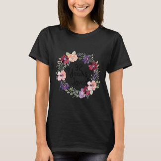 92歳 愛される 花柄 92歳の誕生日 女性 92年 Tシャツ